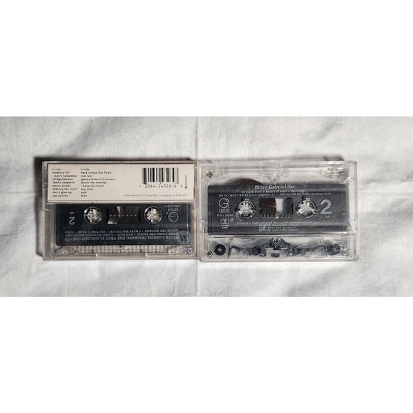 Peter Gabriel Shaking The Tree & So Cassette Tested (1990, 1986) Pre-owned - Picture 2 of 5
